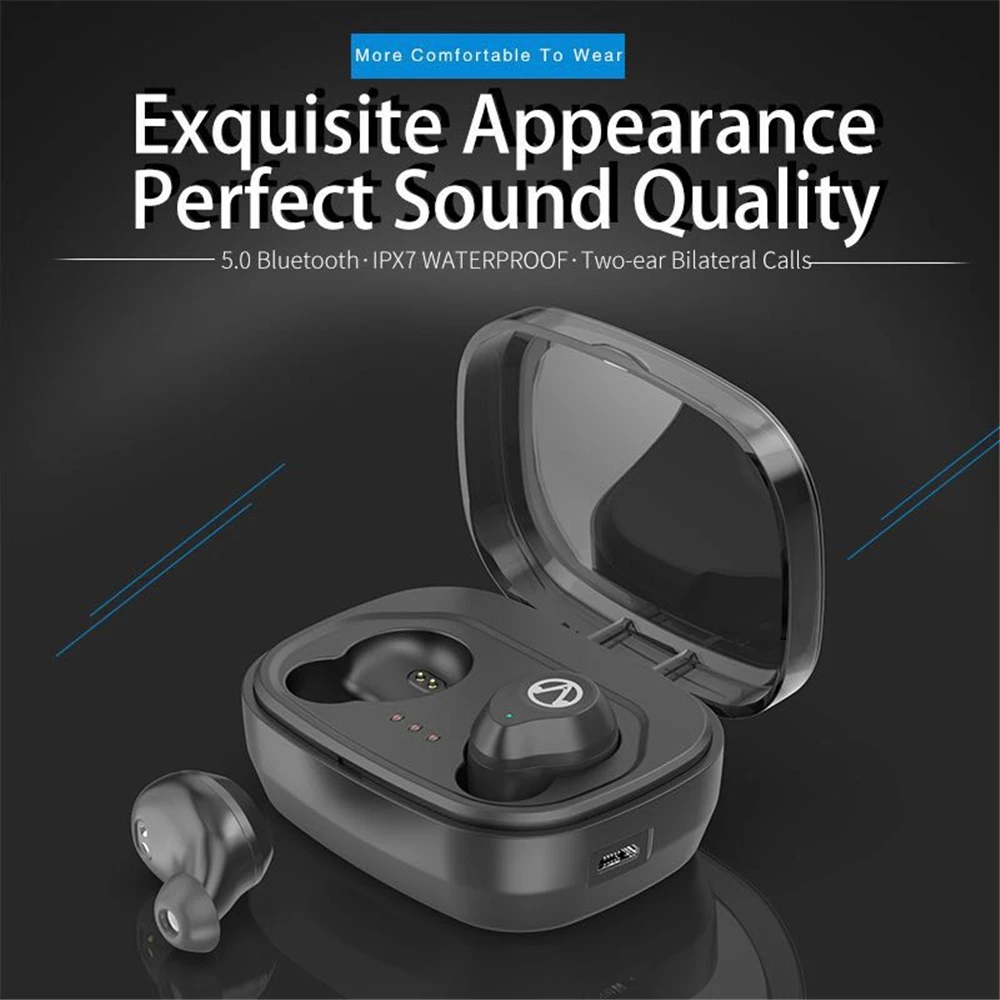 TWS наушники Bluetooth 5,0, сенсорные мини-наушники, водонепроницаемые беспроводные наушники с шумоподавлением для смартфонов iphone cl