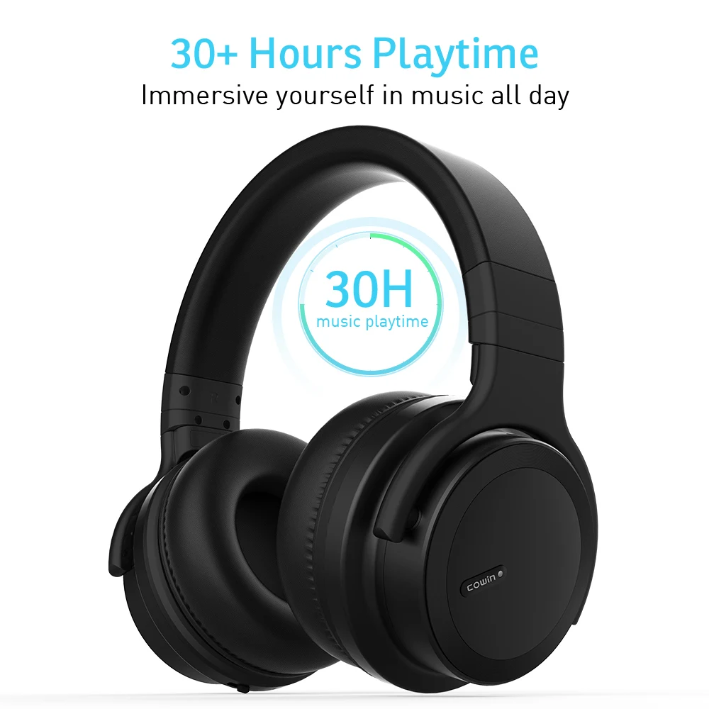 Cowin E7 ACE ANC Bluetooth наушники HiFi беспроводная гарнитура активные шумоподавляющие наушники стерео глубокий бас повязка на голову наушники
