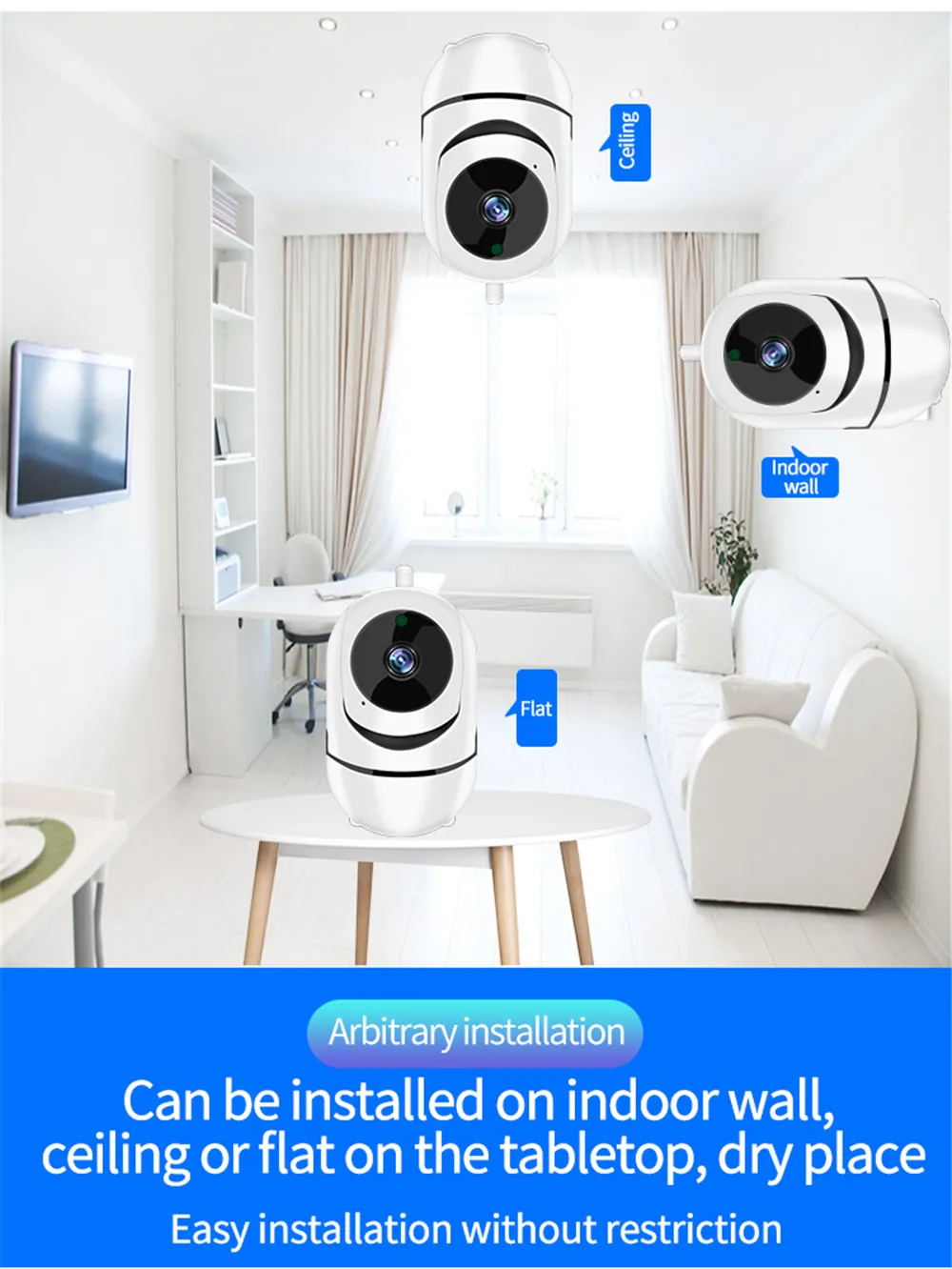 Kebidumei HD 1080/720P Беспроводная ip-камера облачная интеллектуальная автоматическая Wi-Fi камера системы безопасности Мини CCTV комнатная наружная камера