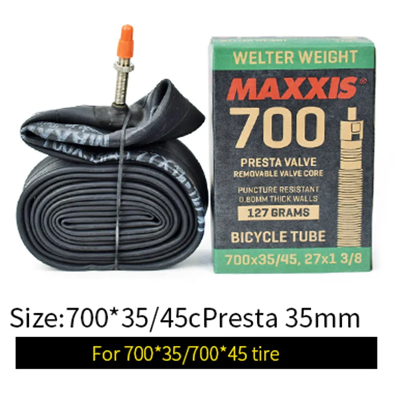 MAXXIS ROAMER велосипедная шина 700* 42C шоссейная велосипедная шина 700C кевлар анти прокол шины сверхлегкие велосипедные шины Pneu Bicicleta 75psi - Цвет: inner tube presta