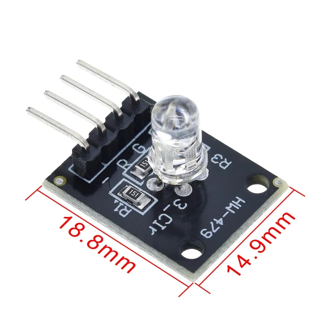 Smart Electronics FZ0455 4pin KEYES KY-016 Three Colors 3 Color RGB LED Sensor Module for Arduino DIY Starter Kit KY016 - Image 5