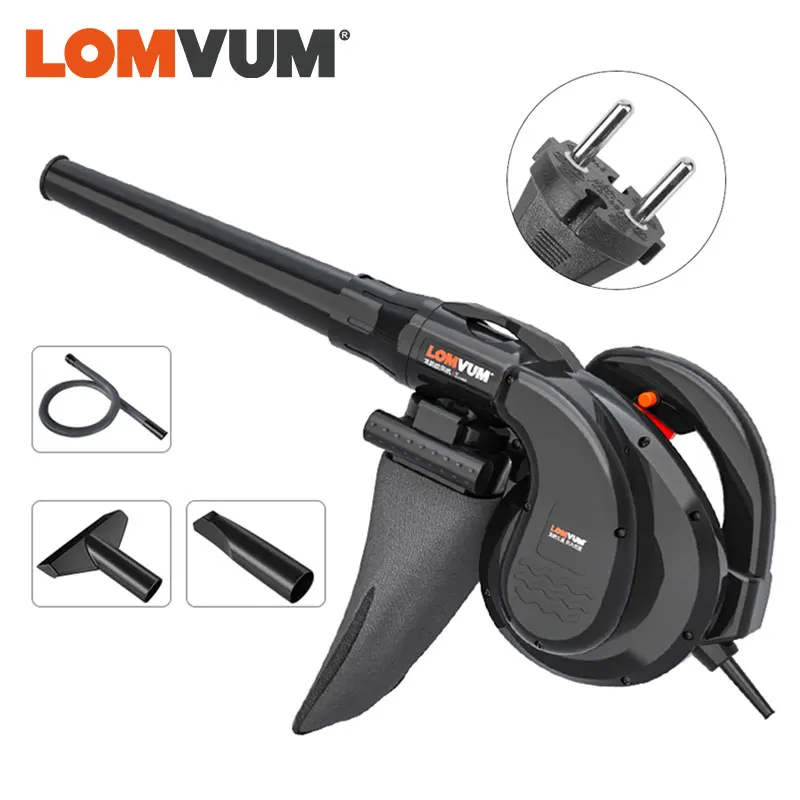 LOMVUM 1800W Air Blower Electric Handheld EU PLUG Computer Cleaning Blower Dust Vacuum Cleaner Home Car Cleaner Powerful 220V