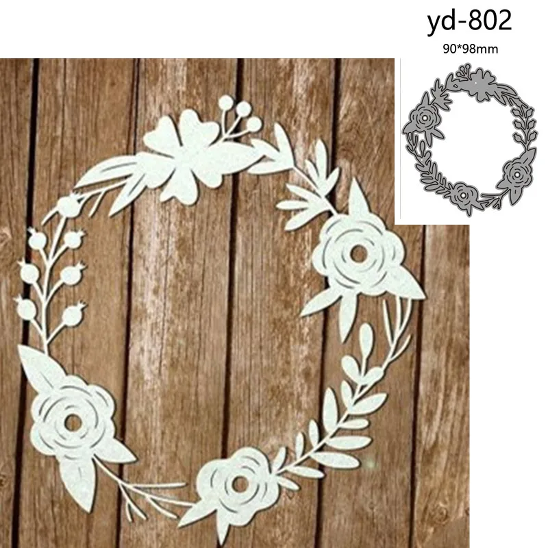 

Металлические Вырубные штампы форма венок Украшение скрапбукинг бумага рукоделие Нож Форма лезвие перфоратор трафареты