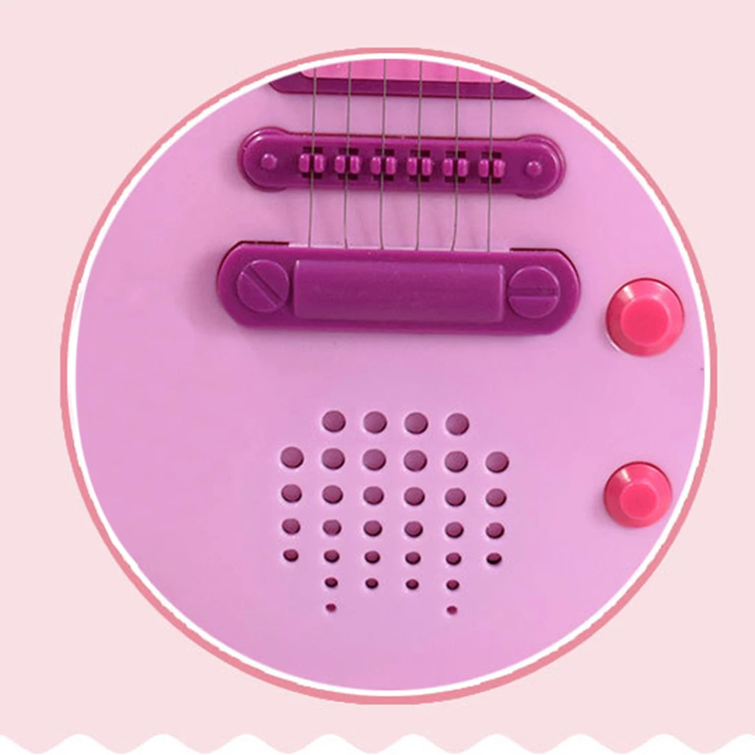 Детский Электронный игровой набор для гитары, музыкальные инструменты, гитарные игрушки с подставкой и микрофоном, рождественский подарок для девочки, розовая музыкальная игрушка