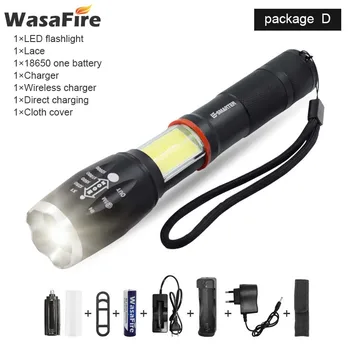 

Zoomable Adjustable LED Flashlight Powerful Ultra Bright T6 Flashlight Lantern Portable 5 Modes Cycling Hiking Torch Light