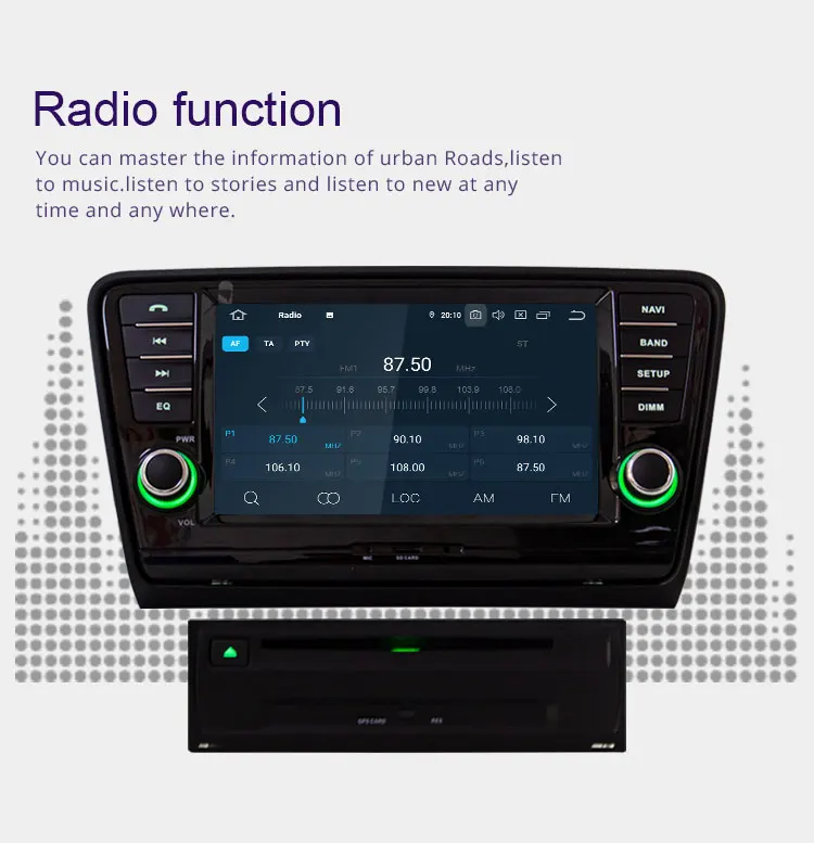 Excellent TOPBSNA 1 Din Car Multimedia Player Android 9.0 For Skoda Octavia GPS Navigation Automotive Car Stereo Octa cores 4G+64G WIFI SD 4