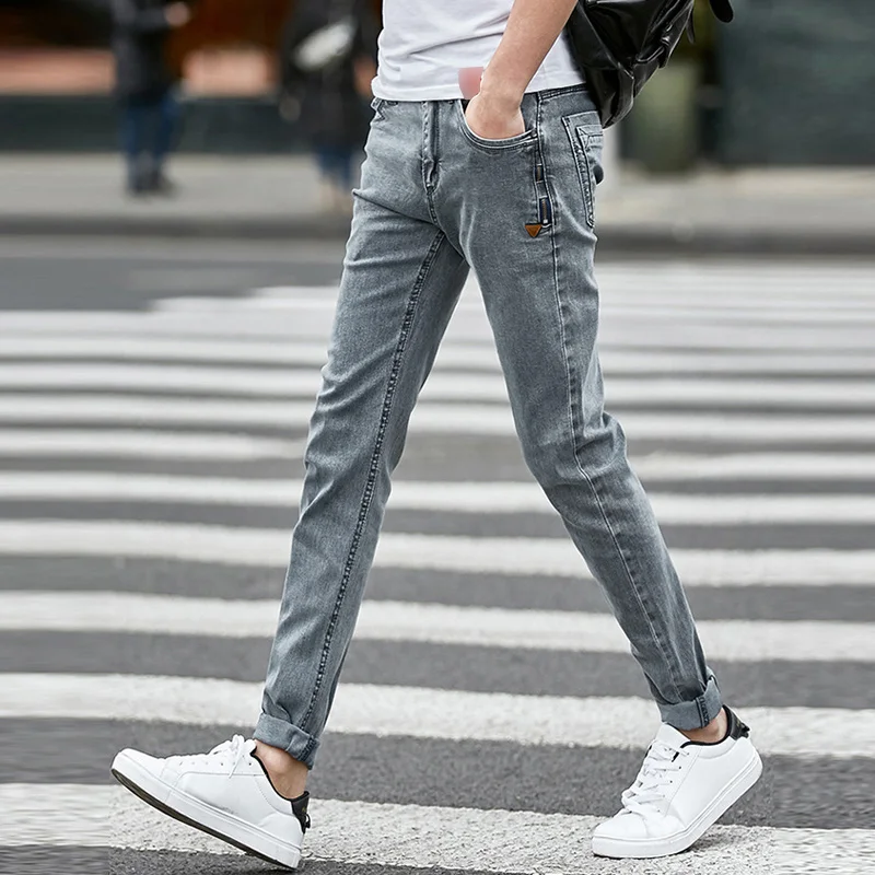 Men Style Design Denim Skinny Slim Jeans Distressed Men New Spring Autumn Clothing Good Quality Casual Jeans