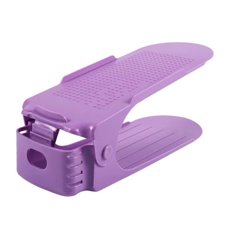 8Pcs Adjustab Double Shoe Organizer Modern Cleaning Shoes Storage Shoe Rack Plastic Living Shoes Organizers Shoebox Stand Shelf