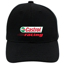 Castrol, гоночный, унисекс, регулируемая бейсболка, Спортивная кепка, шляпа от солнца, сетчатая Кепка