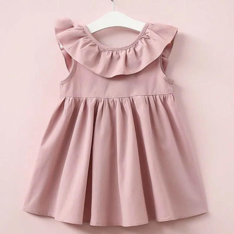 Hurave-Summer-2017-New-Casual-Style-Fashion-Fly-Sleeve-Girls-Bow-Dress-Girl-Clothing-For-Children (1)_meitu_1