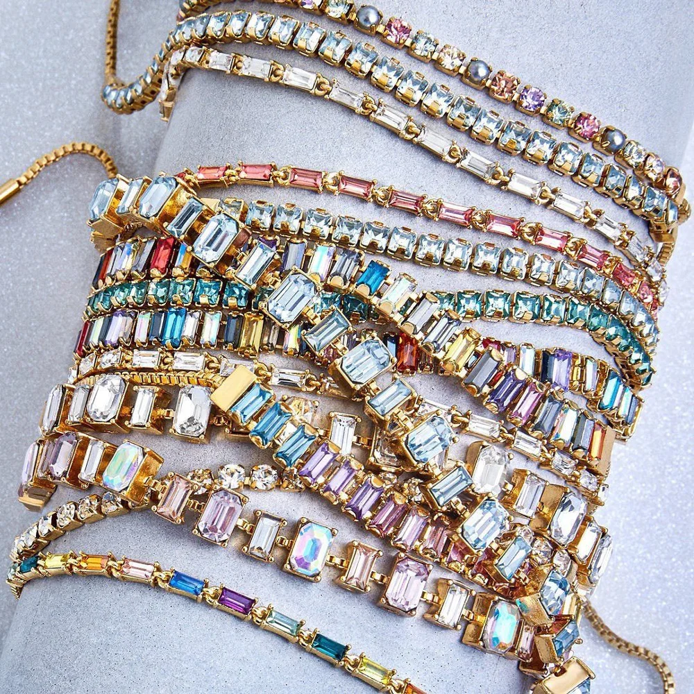 Miwens, модный браслет-безделушка с кристаллами CZ, набор для женщин, шикарная Макси-цепочка, браслеты на запястье, браслеты, вечерние украшения для отдыха