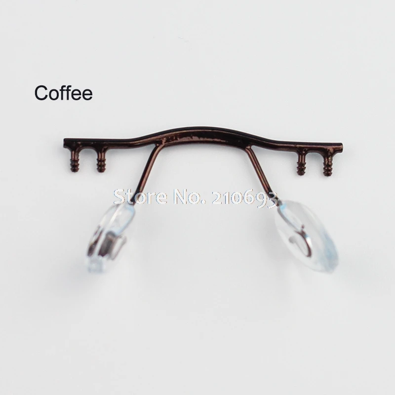 1pc brillen brücke brille nase pad arm metall randlose optische rahmen brücke nase pad halter brillen zubehör – Detail 4
