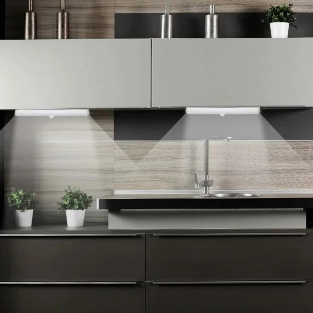 Светодиодный светильник luces для кухни с датчиком движения AAA на батарейках