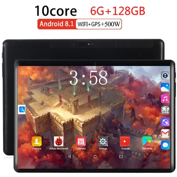 

2020 Android 8.0 2.5D Screen Tablet pcs 10 inch 128GB tablet PC 8 Octa Core RAM 6GB ROM 128GB tablets kids tablet FM GPS