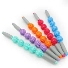 Гимнастический массаж тела Расслабляющий с палочками блок точка инструмент йога колючий ролик мышцы 5 мяч