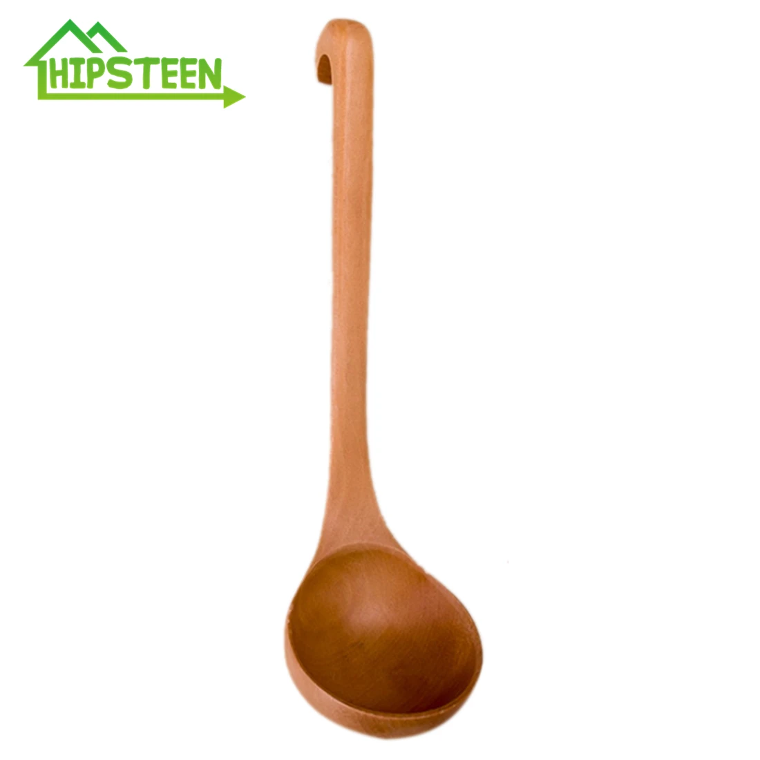 

HIPSTEEN Wooden Soup Spoon Long Handled Spoon Tableware Cooking Tools Utensil Dinner Tableware Kitchen Accessories