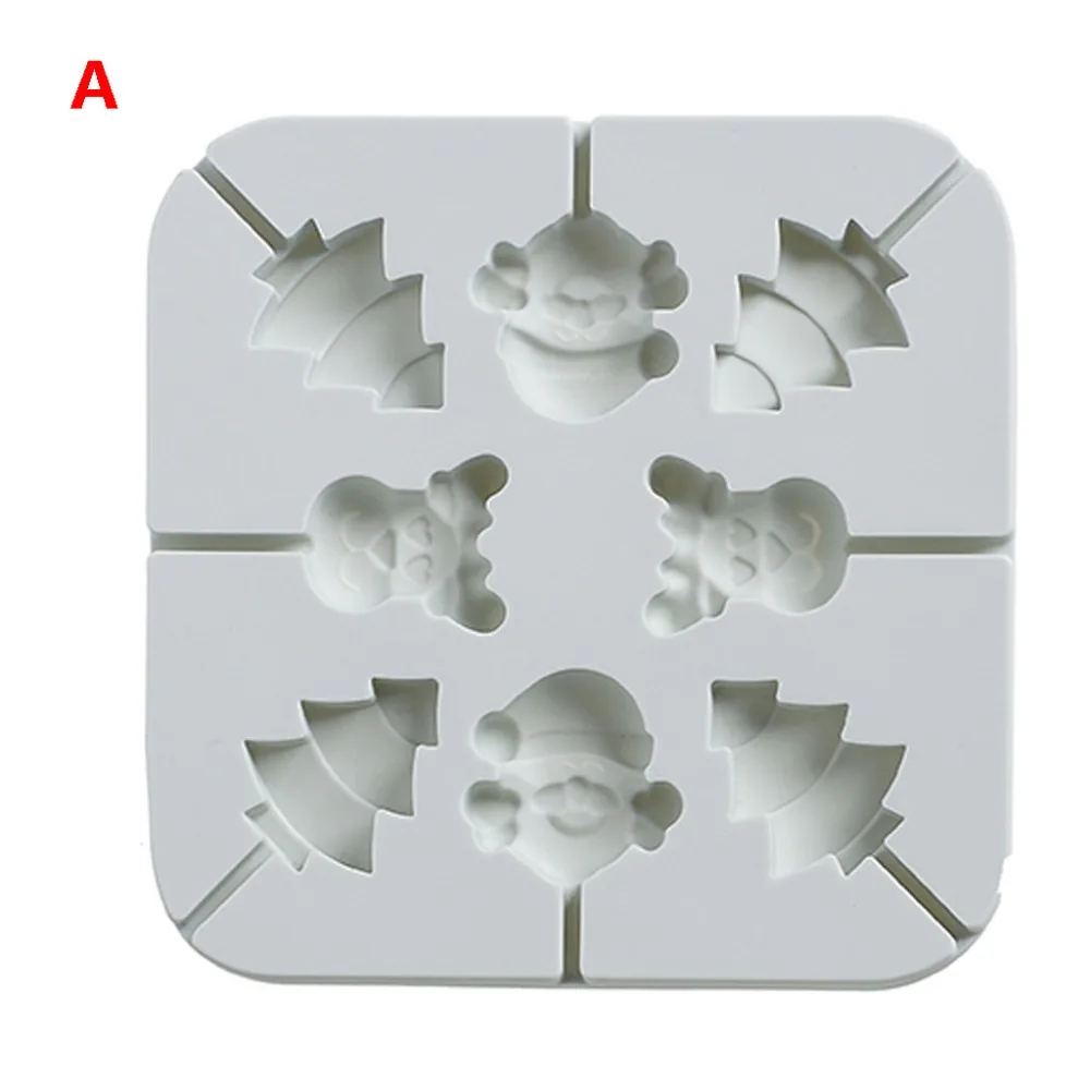 Christmas sugar mold fruit elephant love baking chocolate mold lollipop mold silicone fondant mold chocolate candy craft 30S18 (12)