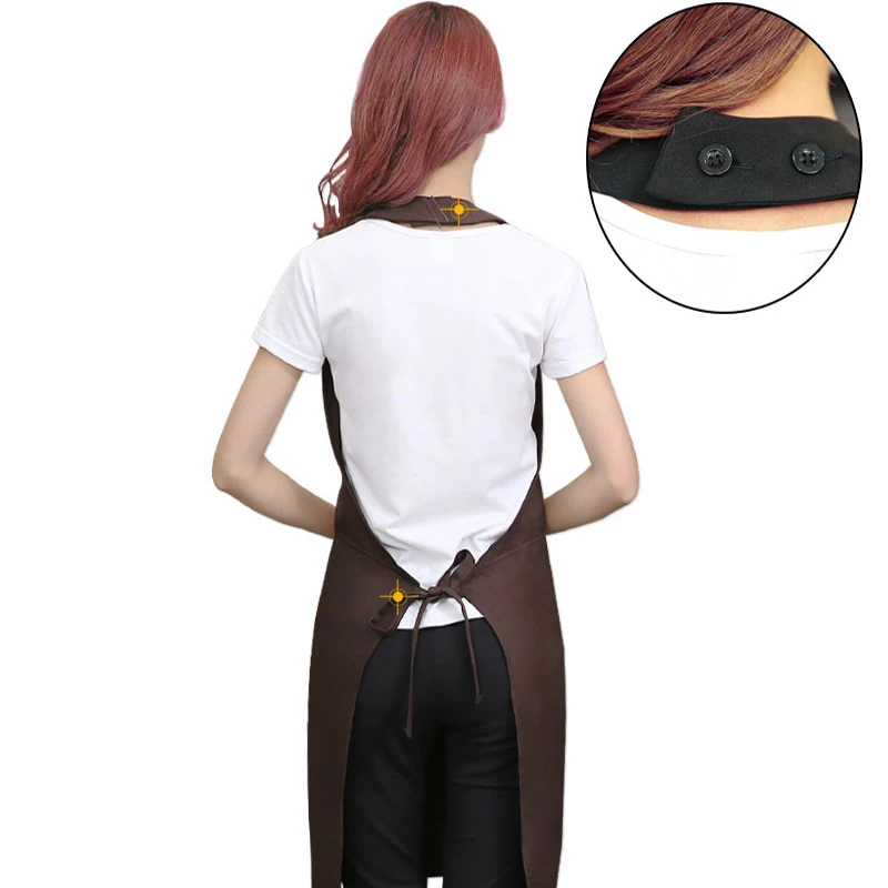 Fashion cute beauty nail mother and baby coffee shop waiter overalls apron5