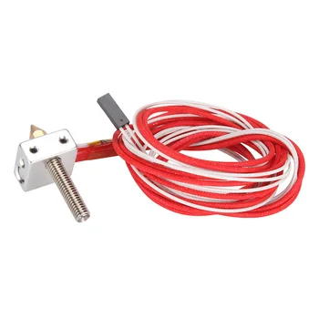 

3D Printer V6 Heating Aluminum Block + 2 Pin Thermistor + Ceramic Heater 12V 40W V6 Heating Aluminum Block Kit