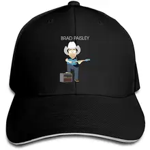 Брэд Пейсли унисекс Регулируемая Сэндвич кепка бейсболка классическая Хип-Хоп плоская шляпа