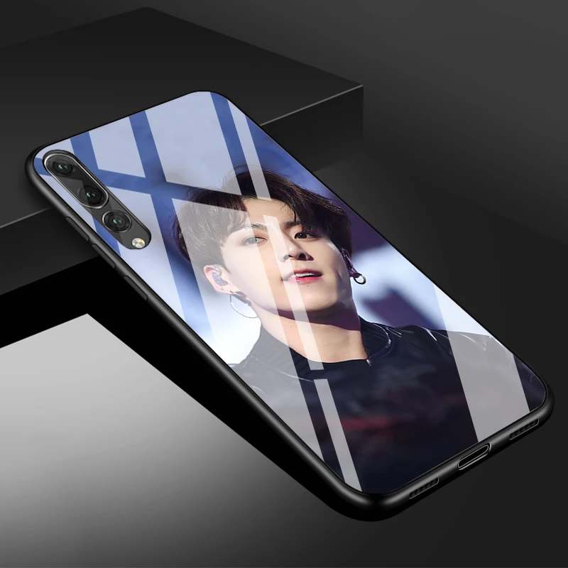 Euphoria Jungkook Kpop Người Kính Cường Lực Điện Thoại Ốp Lưng Cho Huawei P20 P30 P40 P40 Lite Pro Psmart Giao Phối 20 30 bao Da Vỏ huawei phone cover Cases For Huawei
