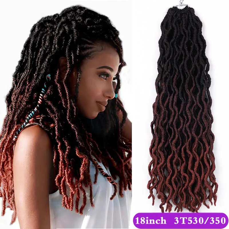 Synthetic Crochet Braid Hair Goddess Faux Locs Ombre Curly Soft Dreads  Dreadlocks Hair For Braiding Hair Extensions For Women - Synthetic Braiding  Hair(for Black) - AliExpress