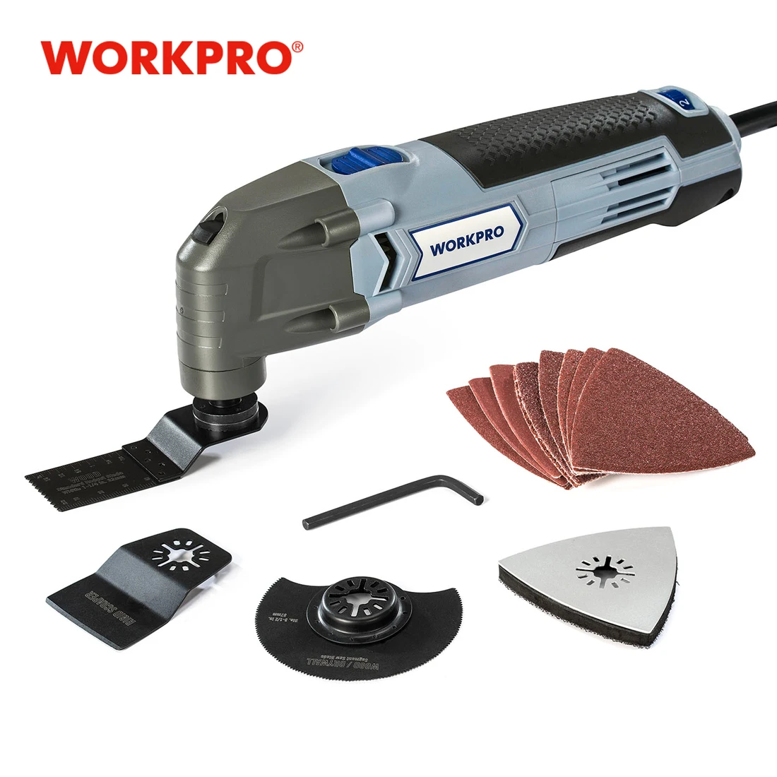 WORKPRO Oscillating Tool 220V Electric Trimmer Saw for Wood Working 300W