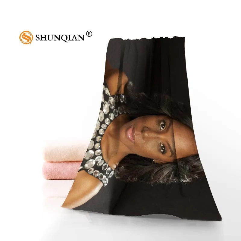 Custom Kelendria Kelly Rowland 35x75cm Face Towels Facecloth Bamboo Fiber Washcloth Quick drying Sports Towel - Цвет: 7