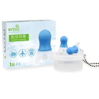 

2pcs Earplugs Pressure Equalization Flight Noise Reduction Sleep Soundproof Reusable Earplug Anti-tinnitus Earache Decompression