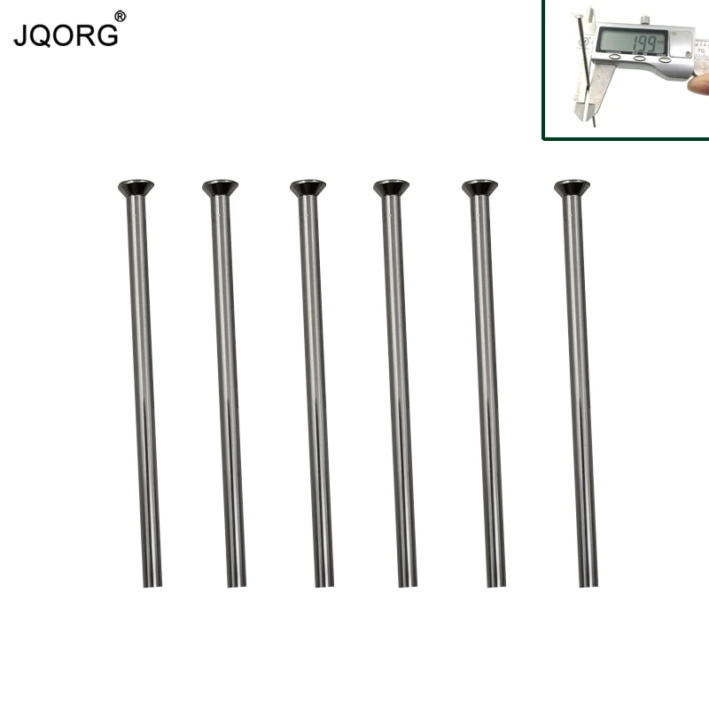 10 Pieces A Lot 14 Gauge Diameter 2.0mm Sliver Color Straight Pull Bike