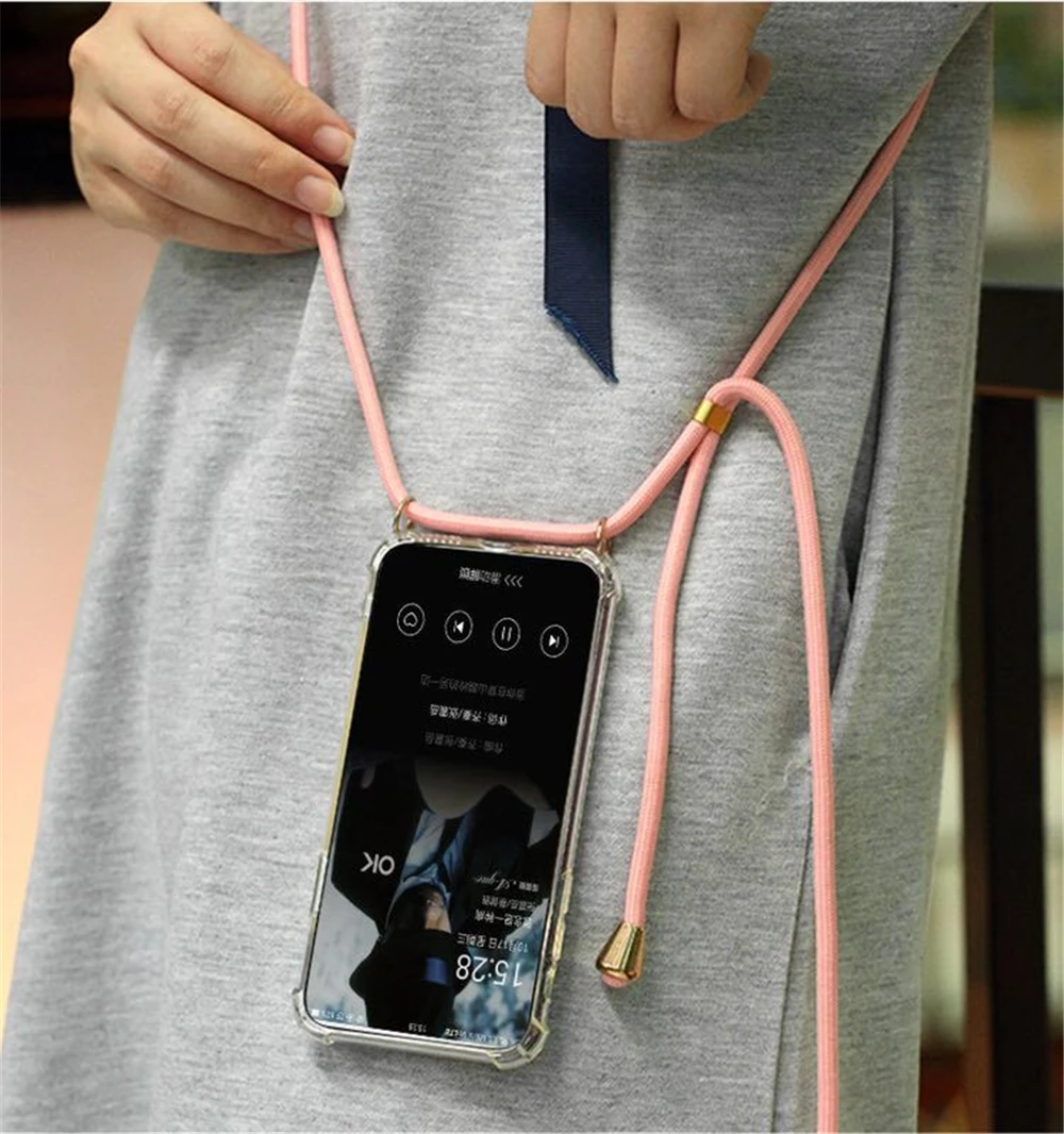 Ремень шнур цепи чехол для телефона Xiaomi Redmi Примечание Размеры 9 и 10 S 8T 8 iPhone 7 6 Plus 5