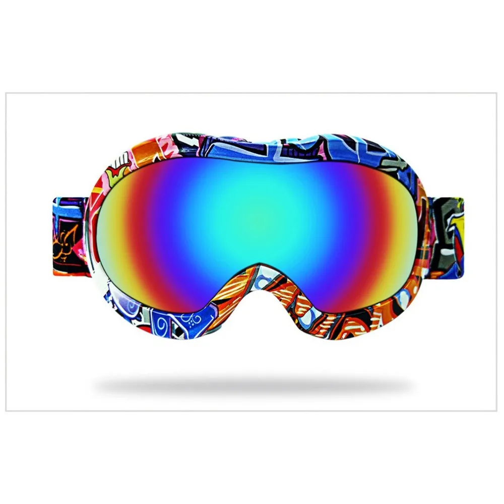 Лыжные очки противотуманные зеркальные линзы сноуборд снежные очки для мужчин и женщин Молодежные для катания на коньках снегоход