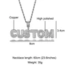 Hip Hop Iced Out Custom Name Baguette Letters Cubic Zircon CZ AAA+ Pendants & Necklaces For Men Customized Jewelry ► Photo 2/6