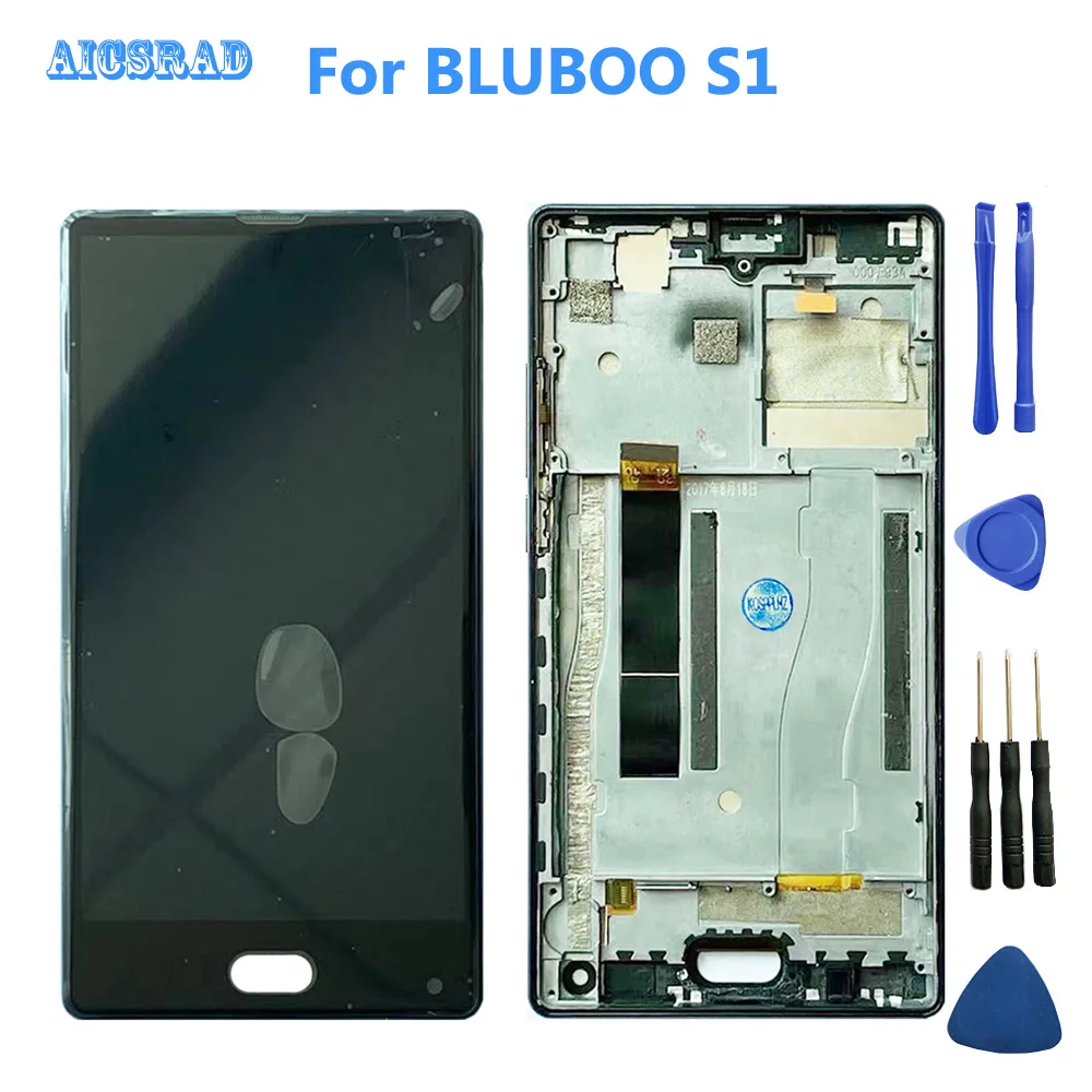 5 дюймовый черный для BLUBOO S1 ЖК-дисплей + сенсорный телефон 100% Протестировано