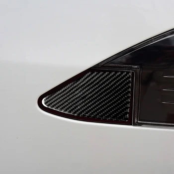 

Car Charging Port Panel Cover Trim for Tesla Model S Model X Auto Real Carbon Fiber Protective Stickers Car External Accessories