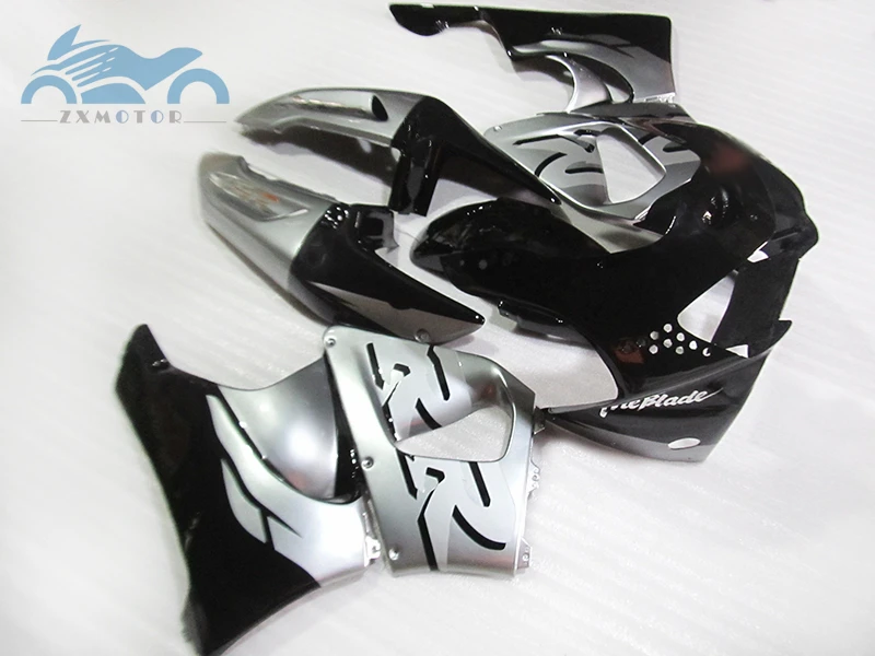 Пользовательские обтекатель комплект Подходит для Honda CBR900RR919 1998 1999 CBR 900RR919 98 99 послепродажный Черный Серебряный обтекатель комплекты деталей JK12