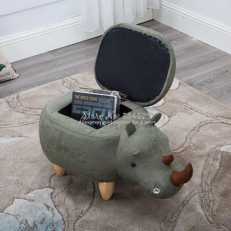 30% A2 креативная скамейка для обуви Rhinoceros из массива дерева диван альтмена