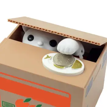 

28 New Creative design piggy bank Itazura Kitty Cat Steal Money Coin Box Piggy Bank