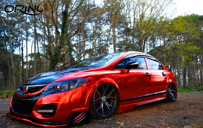 Red Chrome Vinyl Film Wrap-10