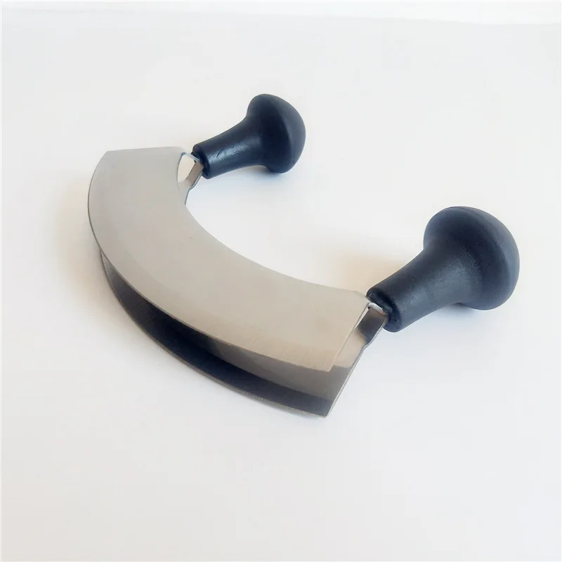 

5.5-Inch Stainless Steel Vanilla Knife Garlic Knife Single Side Cutter shuang mian qie Onion Cutter Double-Sided Cheese Cutter