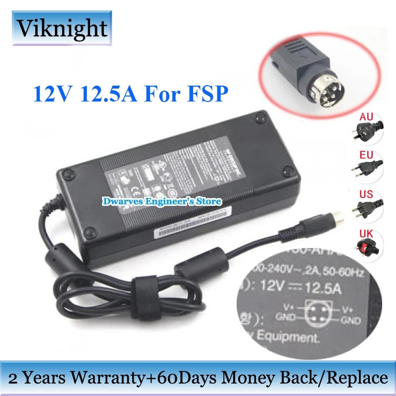 Genuine 12V 12.5A FSP AC Adapter FSP150 AHAN1 Charger for QNAP TS 409