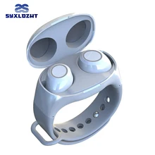 Tws Беспроводная bluetooth-гарнитура с сенсорным ремешком на запястье беспроводные наушники 5,0 Bluetooth наушники для iPhone Android телефонов