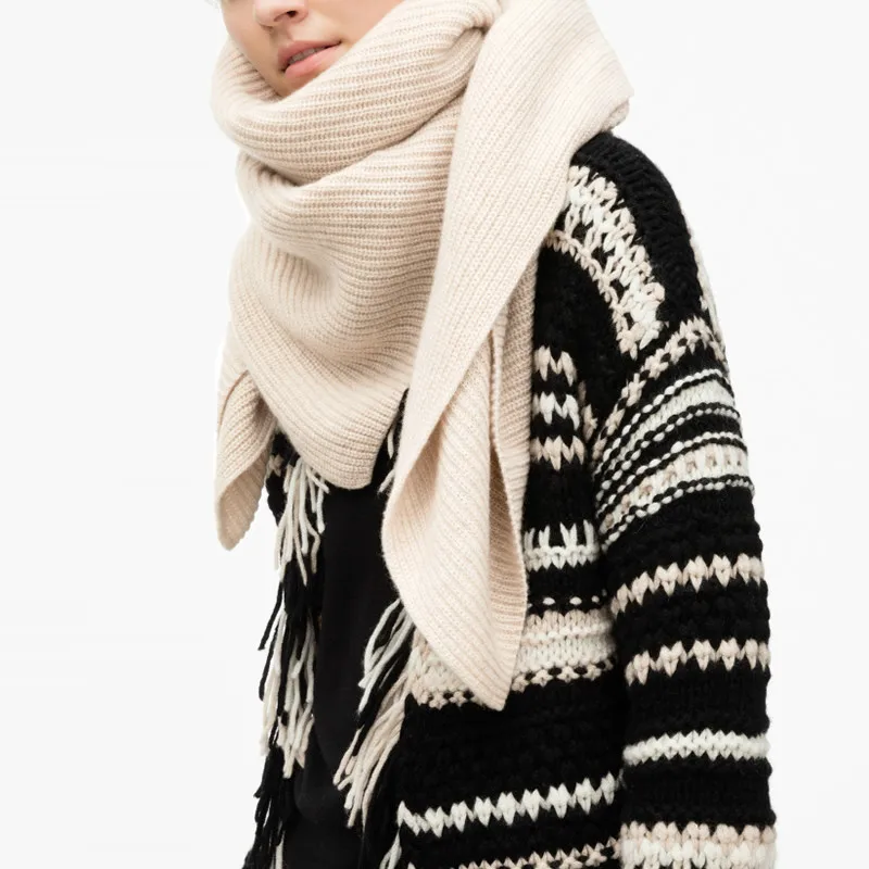 

2017 New Fashion Mix Colors Ring Women Scarves Knitted Wool Neck Cowl Wrap Shawl Thicken Winter Warm Cashmere Scarf