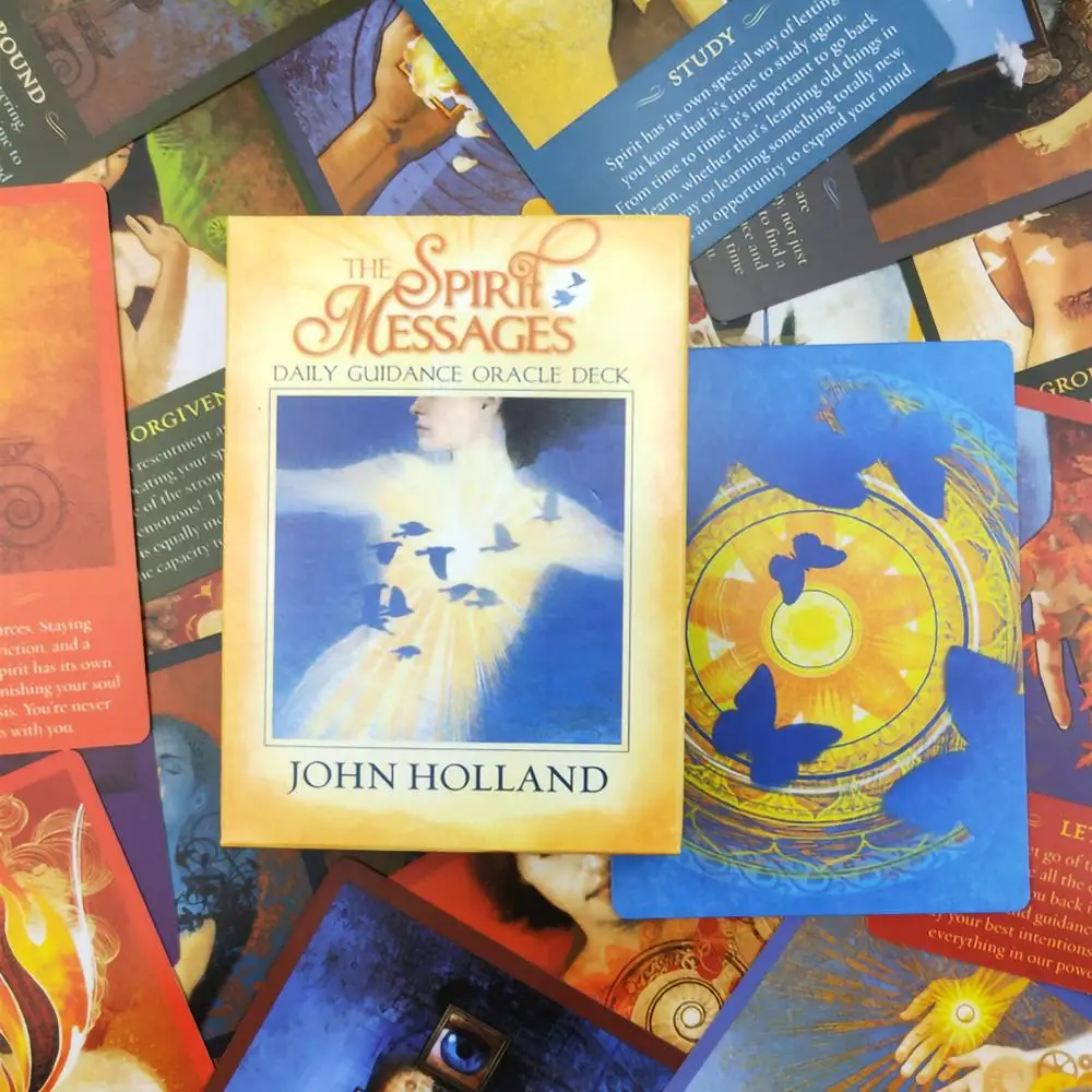 

NEW Spirit Message Daily Guidance Oracle Tarot Cards 50PCS/Set Creative Fate Divination Card Party Board Game Tarot Card Set
