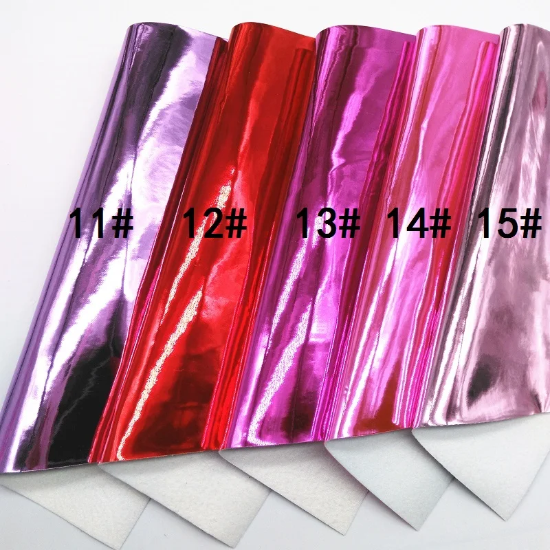 Glitterwishcome 21X29 см A4 Размер Гладкая лакированная зеркальная искусственная Синтетическая кожа ткань, GM001A