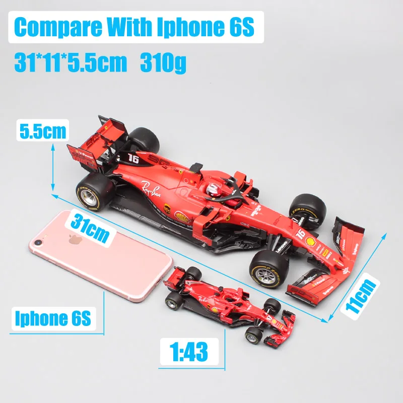 1/18 весы большой BBurago Формула гоночный автомобиль dirver SF90 № 16 Charles Leclerc № 5 Себастьян игрушечные машинки модели автомобилей