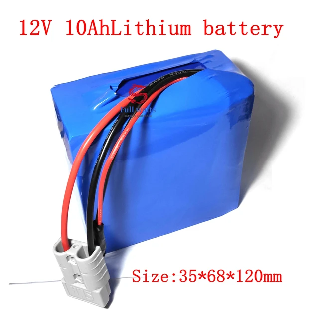 Batterie 12v 10ah 10000mah 16850 Li-ion, pour télécommande bateau de pêche  à l'appât, Cctv Led haut-parleur, équipement Audio + chargeur - AliExpress