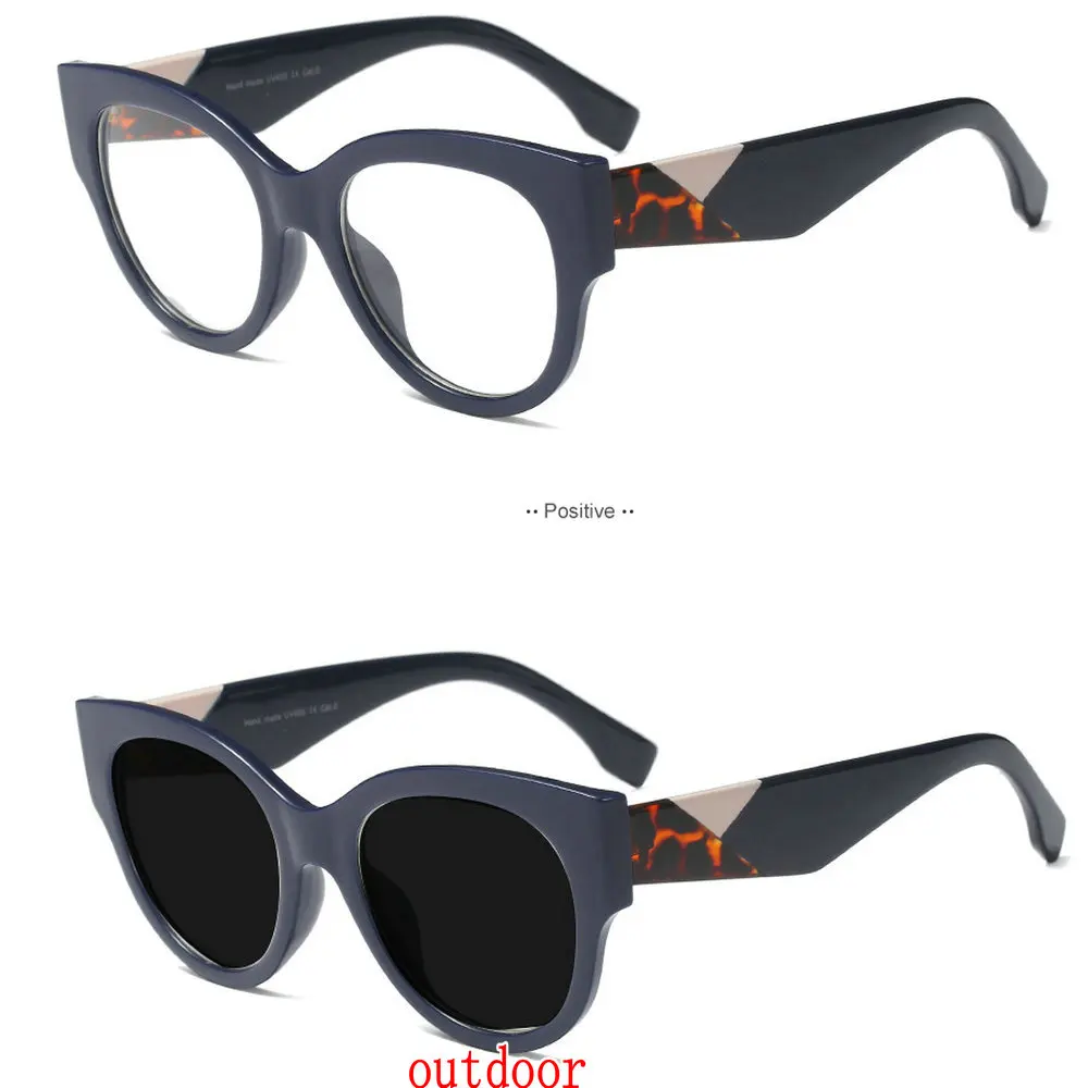 Transition Photochromic Progressive Multi Focus Reading Glasses Men