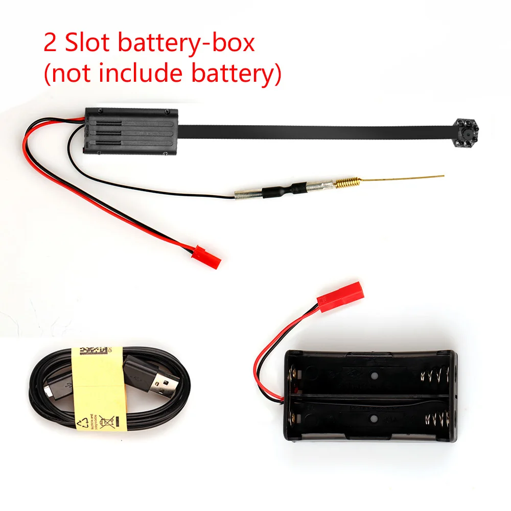 2 Slot battery-box 1080P H.264 HD ультра ночное видение мини wifi камера видео аудио рекордер детектор движения видеокамера микро Гибкая камера - Цвет: 2 Slot battery-box