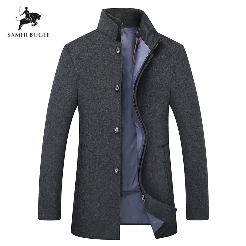 Plus-size M-6XL Winter Warm Wool Coat Men Thick Overcoats Topcoat Business Casual Mens Single Breasted Coats And Jackets Plus-size M-6XL Winter Warm Wool Coat Men Thick Overcoats Topcoat Business Casual Mens Single Breasted Coats And Jackets